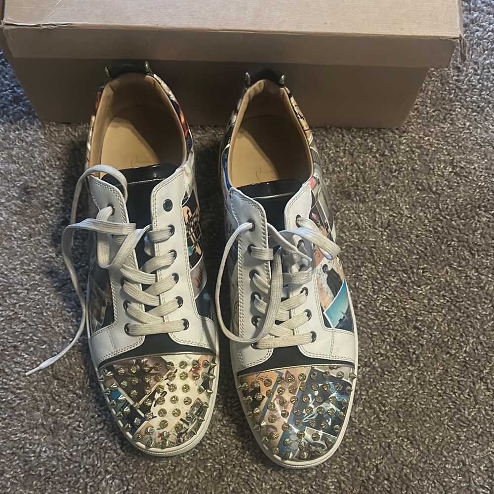 Christian Louboutin White Low-Top Sneakers